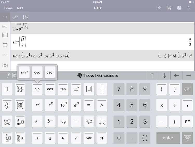 TI-Nspire™ CAS