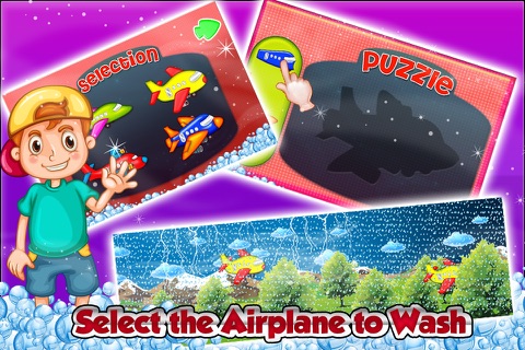 Airplane Wash Salon – Cleanup, design & decorate aeroplane in this washing game screenshot 2