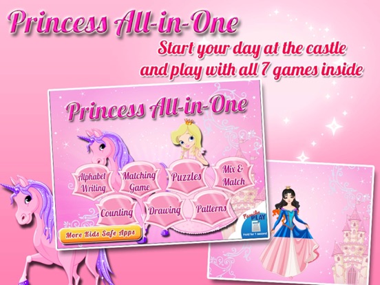 Screenshot #4 pour Princess Preschool Games for Young Girls