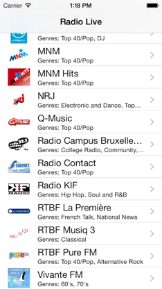 Belgium Radio Live Player: België/Belgique/Belgien screenshot 1
