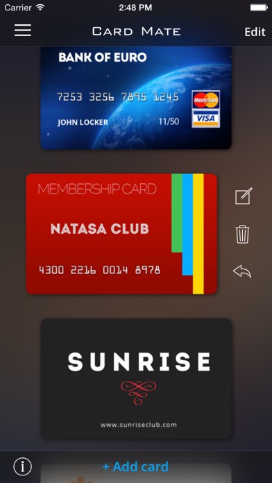 Screenshot #2 pour Card Mate - carte de crédit