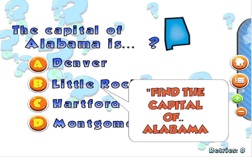 US States and Capitals Puzzle Quiz screenshot 3