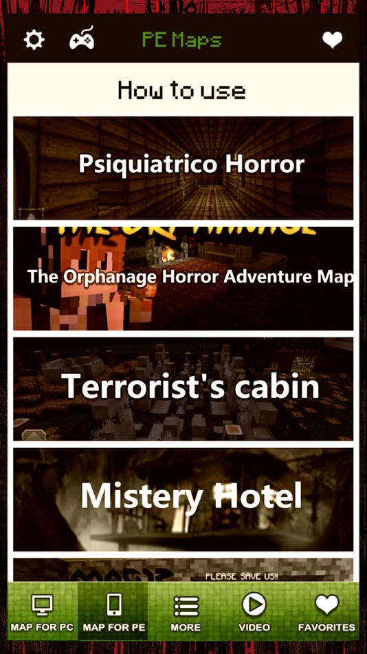 #2. Horror Maps - Download The Scariest Map for MineCraft PE & PC Edition (iOS) 由: 燕玉 谢