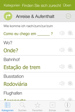 Portuguese Video Dictionary - Learn and Speak with Video Phrasebook screenshot 2