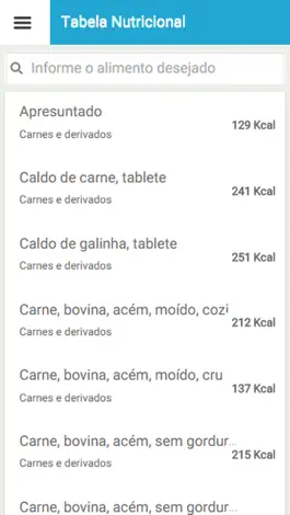 Game screenshot Tabela Nutricional mod apk