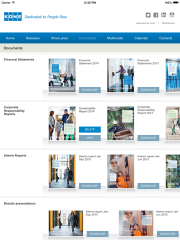 KONE Investor Relations App screenshot 3