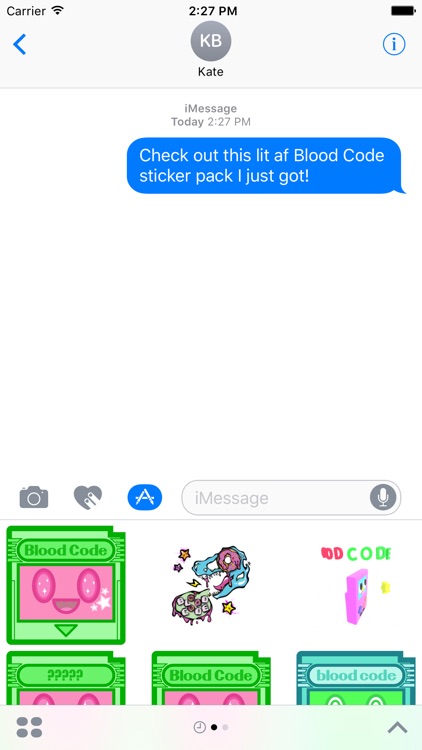 Blood Code Stickers