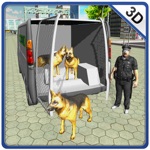 Polícia caminhão transportador de cão - Drive minivan e de transporte cães neste jogo de simulador