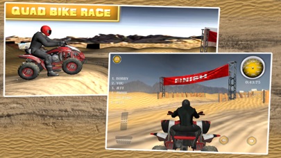 Screenshot #1 pour Quad Bike Race - Desert Offroad
