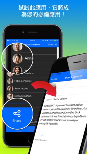 Easy Share Contacts(圖2)-速報App