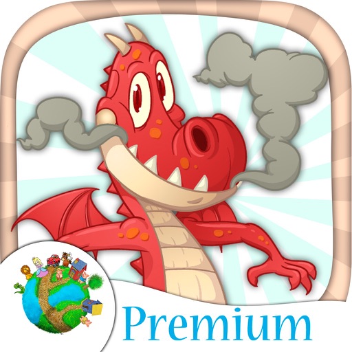Paint dragons Magical and paste stickers - Premium