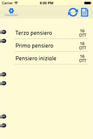 Pensieri screenshot 2