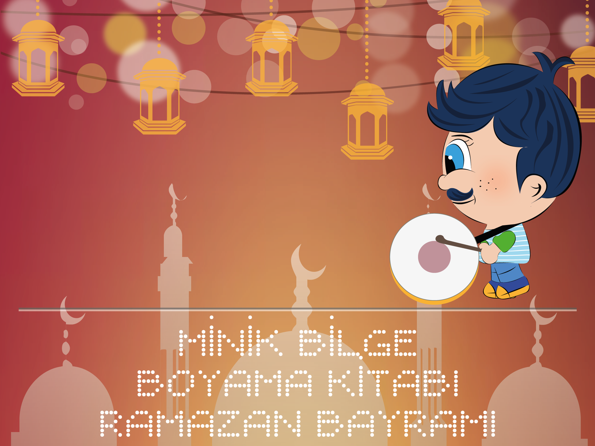 Ramazan Boyama Kitabı - Minik Bilge Ramazan Ayını Kutluyor