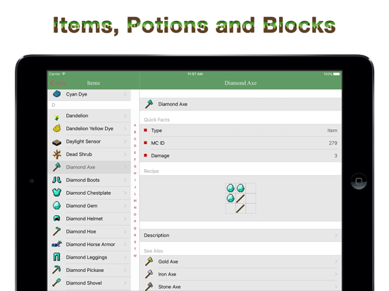 Screenshot #6 pour Database for Minecraft - Pocket Edition