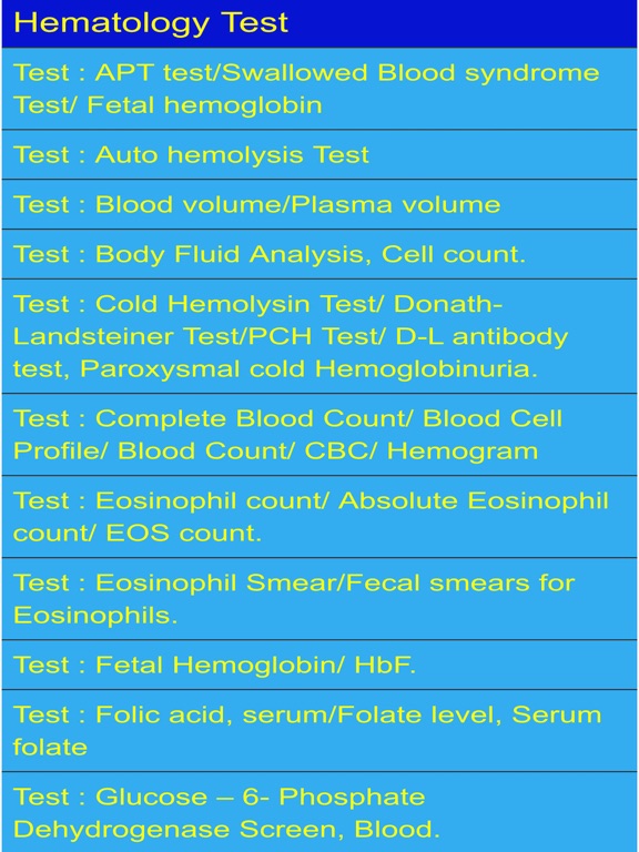 Screenshot #5 pour Blood Test Results