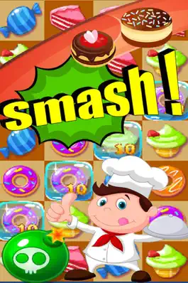 Game screenshot candy sweet link donut cake match crush jelly bean soda land mod apk