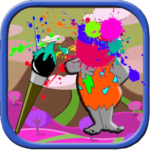 Coloring For Kids Game  The Flintstones Version