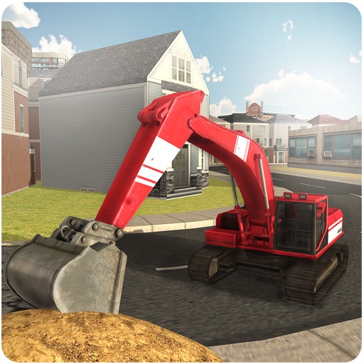 Sand Excavator Crane Simulator 3D - Be a Crane Operator & Drive loader Truck From Quarry To Construction Site icon