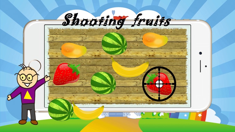 Shooting Crush Fruits - puzzle games for kid free