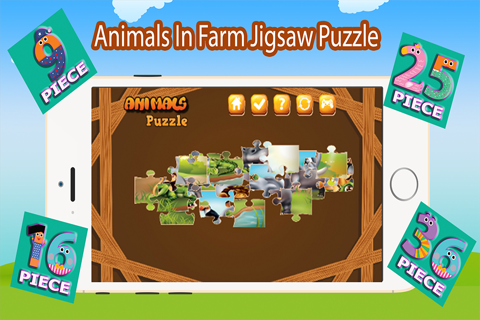 Animals In Farm Jigsaw Puzzle screenshot 3