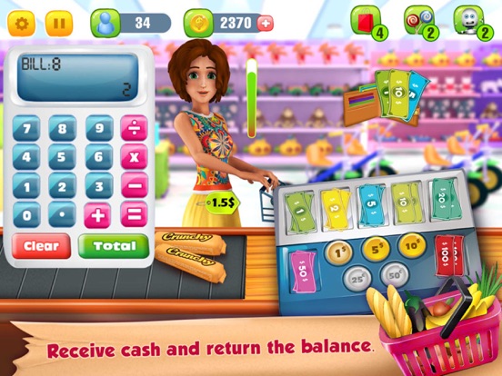 Supermarket Grocery Cashier iPad screenshot