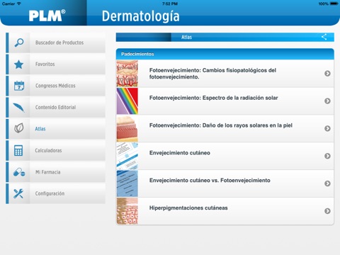 PLM Dermatología for iPad screenshot 3