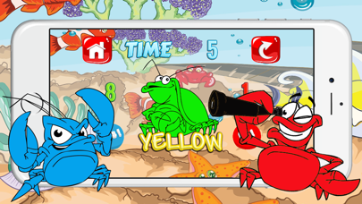 Screenshot #1 pour Crab Colour Puzzle Quiz Learning Children Boy Girl