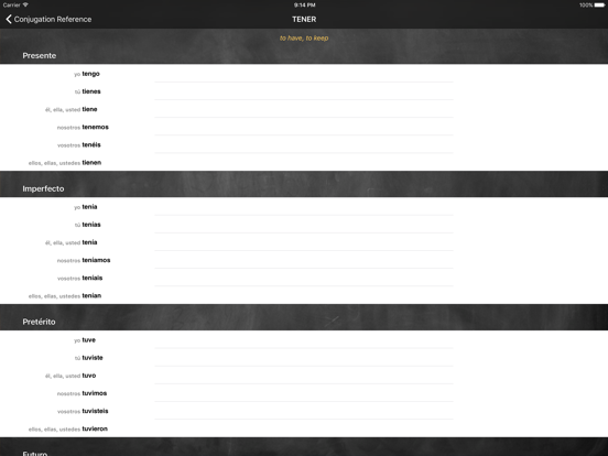 Conjugation Nation Spanish iPad screenshot 5 - Education app