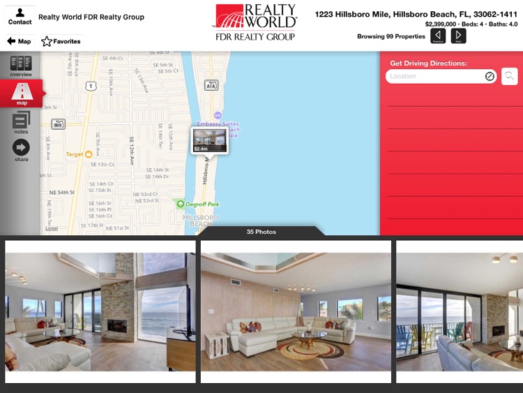 Realty World FDR Realty Group for iPad