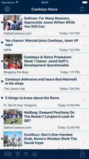 football news - dallas cowboys iphone screenshot 1