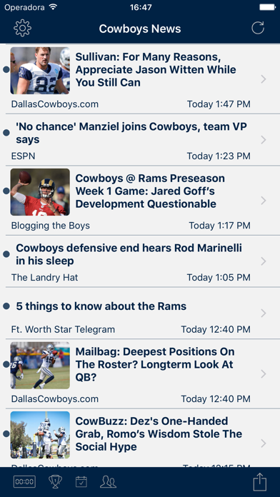 Screenshot #1 pour Football News - Dallas Cowboys