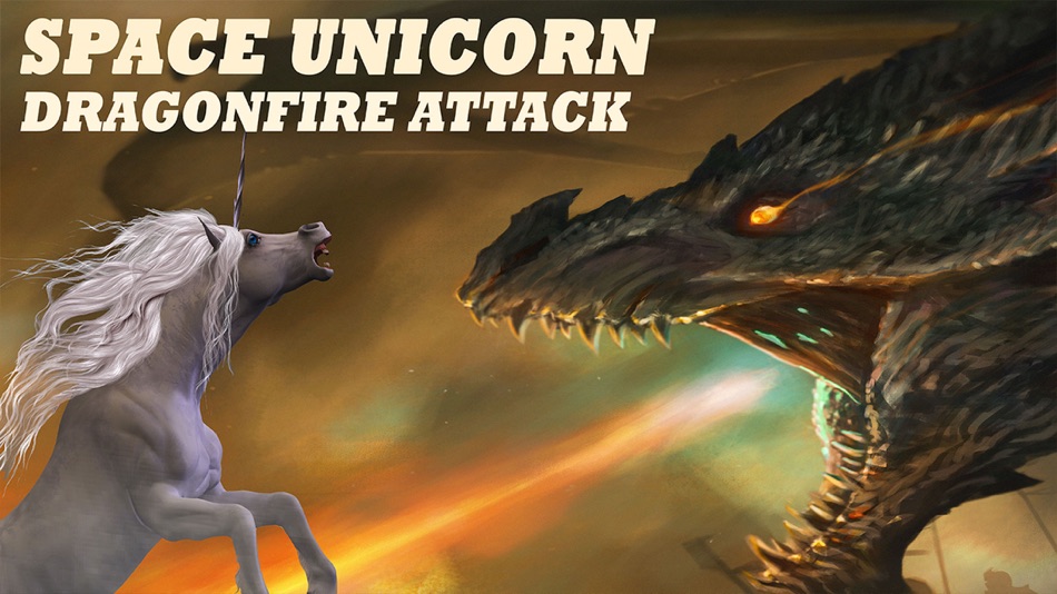 Space Unicorn Dragonfire Attack - Deadly Wyvern Dragons Alicorn Hunt 3D - 1.0 - (iOS)