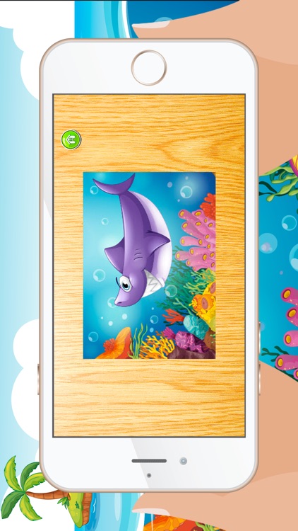 Sea Animals Jigsaw Puzzles for Kids and Toddler - Kindergarten and Preschool Learning Games Free screenshot-3