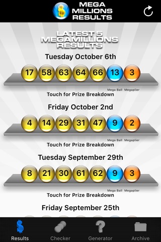 Mega Millions Lottery screenshot 2