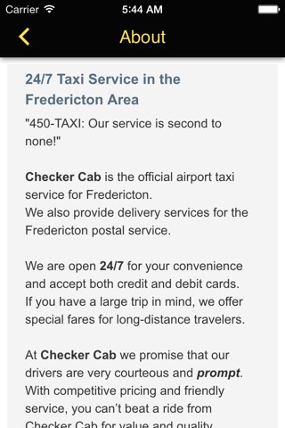 Checker Cab in the Fredericton Area screenshot 2