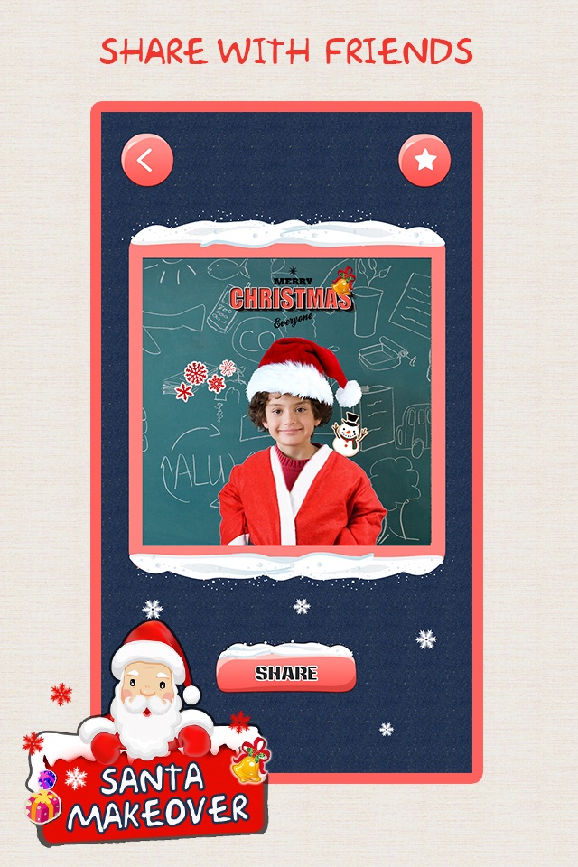 Christmas Makeover FREE - Santa Claus Photo Editor to Add Hat, Mustache & Costume screenshot 4