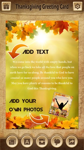 Holiday Greeting Cards FREE - Mail Thank You eCards & Send Wishes for American Thanksgiving Dayのおすすめ画像4