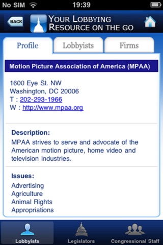 Lobbyists.info screenshot 3