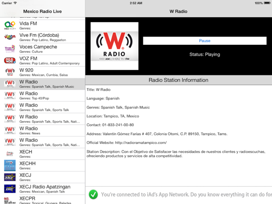 Screenshot #4 pour Mexico Radio Live (México)