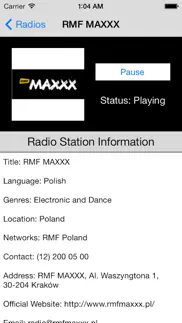 poland radio live player (polish / polska) iphone screenshot 4