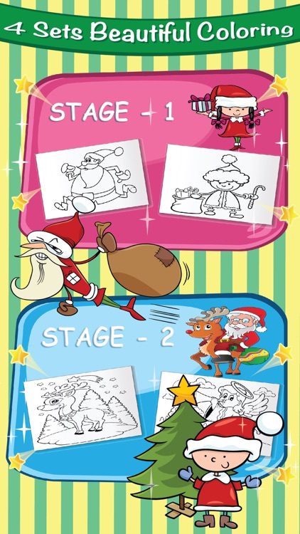 Christmas Coloring Page Book : Santa Claus Xmas for Kids