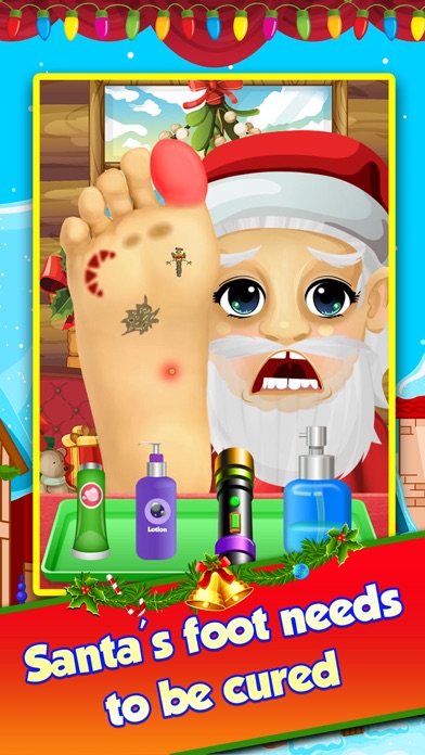 Screenshot #1 pour Christmas Foot Spa Doctor - little santa baby salon kids games for boys & girls!