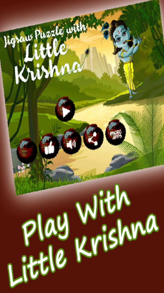 #1. Little Krishna jighsaw puzzle free game for kids - the hindu divine god krishna lila (iOS) Podle: Ajay Pandya