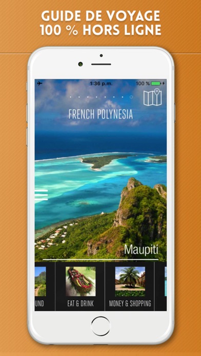 Screenshot #1 pour Polynésie Française Guide de Voyage