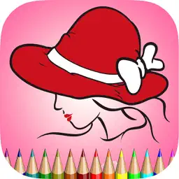 Coloring Book The Hat: Learn to color and draw fashion hats, Free games for children app icon