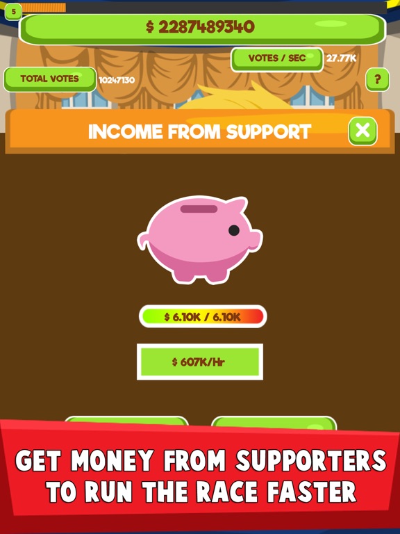 Trump Tycoon : Politics Game iPad screenshot 4 - Games app