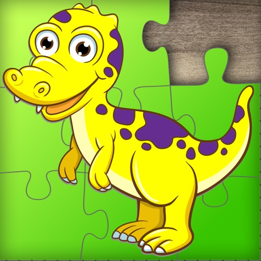 Kids dino jigsaw puzzle - A fun and educational dinosaur game for toddlers, boys and girls iOS App