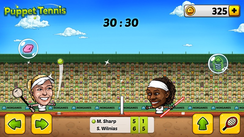Titere Tenis: Torneo Topspin de las grandes leyendas de la cabeza de marioneta screenshot 3