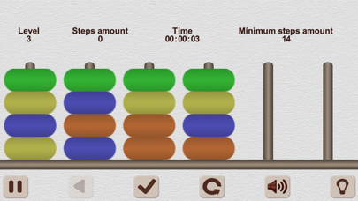 色スタックパズル。ハノイタワーのアイデア ... screenshot1