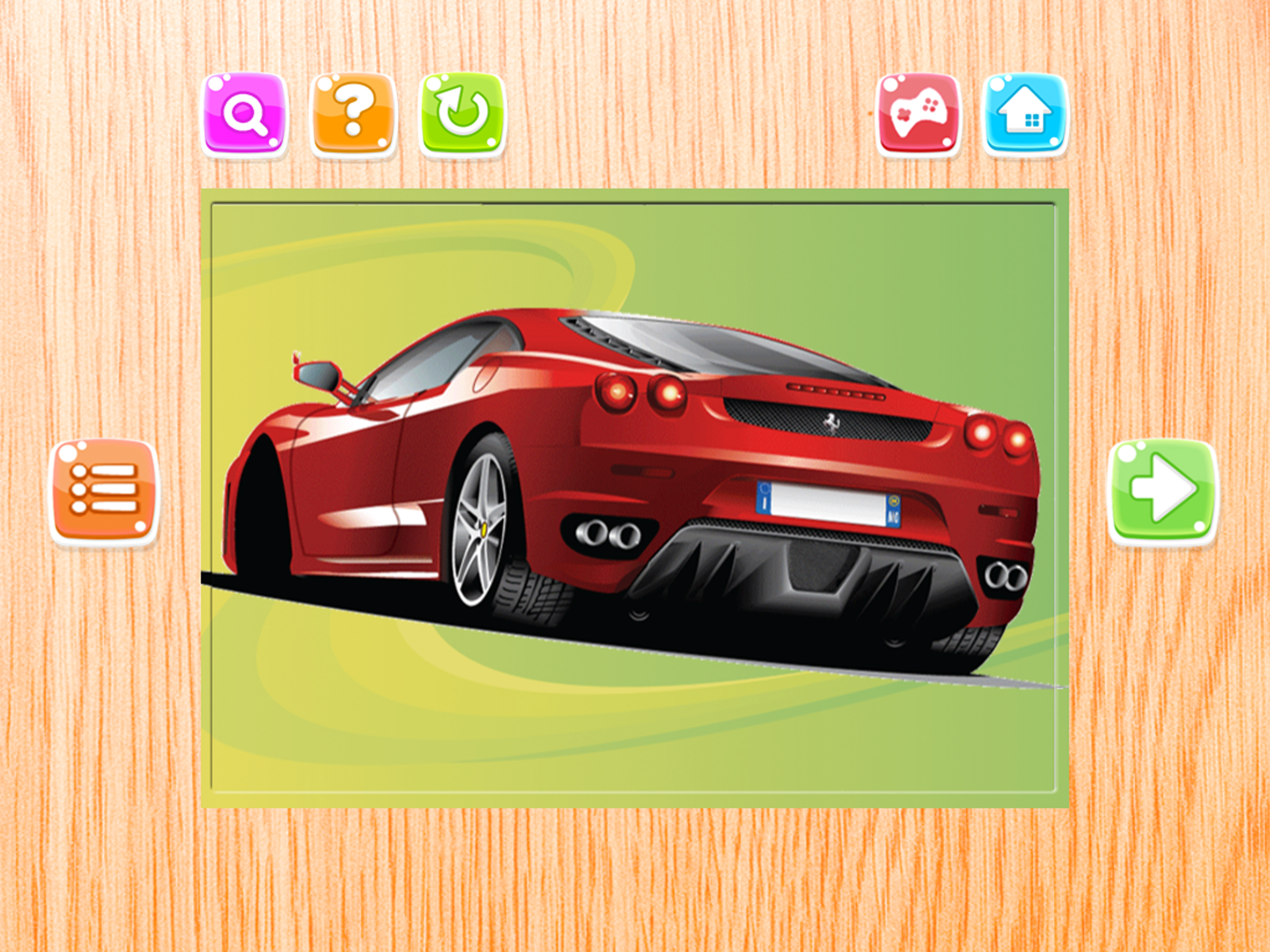 Super Car Puzzle Game Vehicle Jigsaw for kids